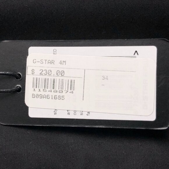 BNWT G-STAR RAW Men's Slim Black Pants MSRP: C$300 - Picture 7 of 12